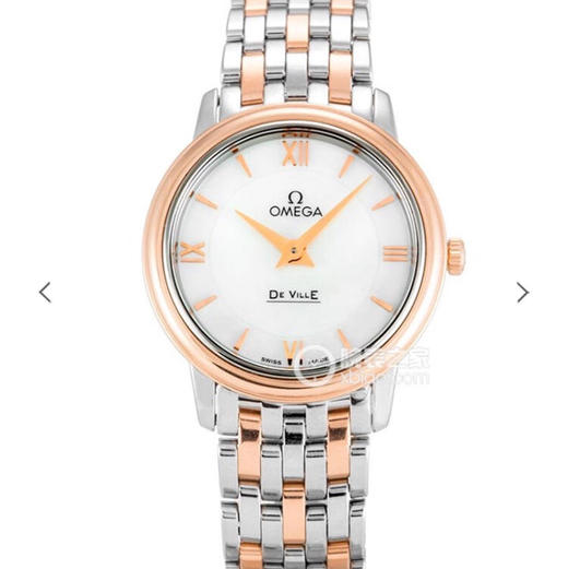 Vk欧米茄碟飞系列女款，工厂完美的诠释了雅致与华美 原版开模，历时1年半，表壳直径：27.4 。 商品图0