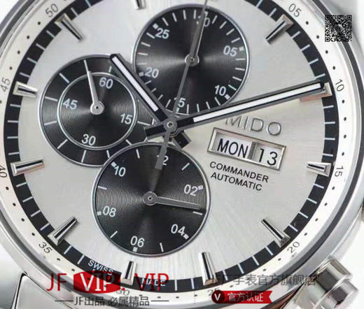 美度指挥官计时系列，搭载ETA7750多功能机芯，集星期，日历，计时功能。316精钢打造完美表身表带，蓝宝石镜面永不刮花，正品一比一复刻，尺寸44x14.5mm 商品图1