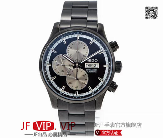 美度指挥官计时系列，搭载ETA7750多功能机芯，集星期，日历，计时功能。316精钢打造完美表身表带，蓝宝石镜面永不刮花，正品一比一复刻，尺寸44x14.5mm 商品图8