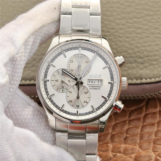 美度指挥官计时系列，搭载ETA7750多功能机芯，集星期，日历，计时功能。316精钢打造完美表身表带，蓝宝石镜面永不刮花，正品一比一复刻，尺寸44x14.5mm 商品图0