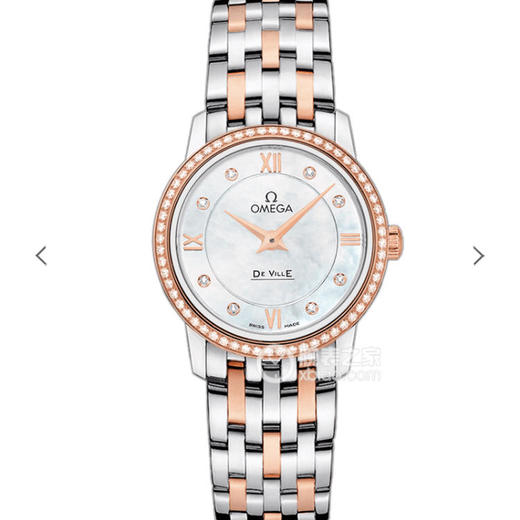 Vk欧米茄碟飞系列女款，工厂完美的诠释了雅致与华美 原版开模，历时1年半，表壳直径：27.4 。 商品图0