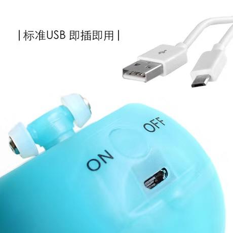 「宠物猫LED自动滚动发光电动玩具球」逗猫球 可替换羽毛usb充电 商品图3