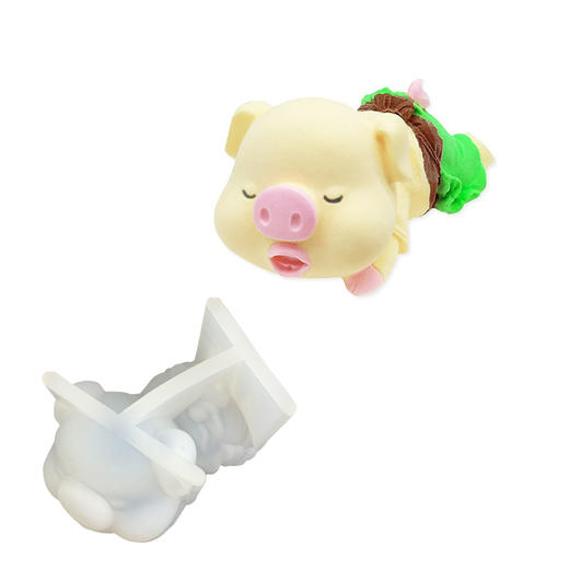口水猪模具-可制作慕斯、巧克力创意，或者做各种冻类如牛肉冻、猪蹄冻、鱼冻蔬菜冻等，蒸鱼泥、鸡蓉也可以，效果非常出彩！ 商品图4