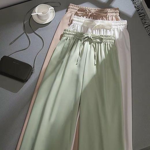 春夏季新款大码阔腿裤韩版高腰直筒休闲宽松 商品图5