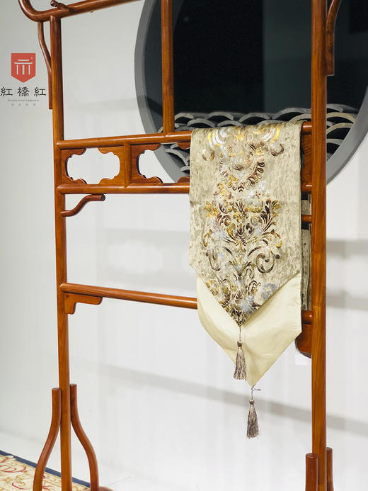 红桥红  家具严选  缅甸花梨(大果紫檀）  【空灵衣帽架】 商品图7