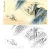 胡也佛横幅工笔传统仕女人物白描底稿-HY18 商品缩略图0