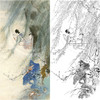 胡也佛竖幅工笔传统仕女人物白描底稿《春日晨妆》-多种白描尺寸可选-HY07 商品缩略图0