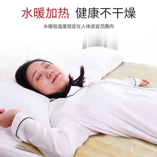 利仁（liven）电热毯水暖毯电褥子静音水循环不上火 恒温水暖床垫 法兰绒双人款SNT-D18A 商品图3