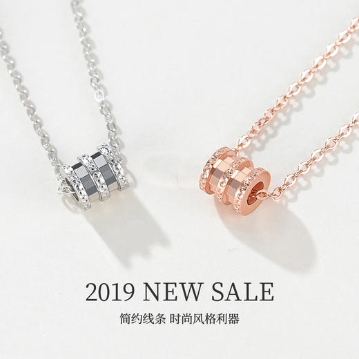 s925纯小蛮腰项链女 商品图1