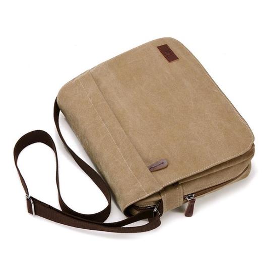 。【服饰鞋包】男包单肩男士商务休闲帆布包韩版户外运动小背包斜挎包包潮 商品图4