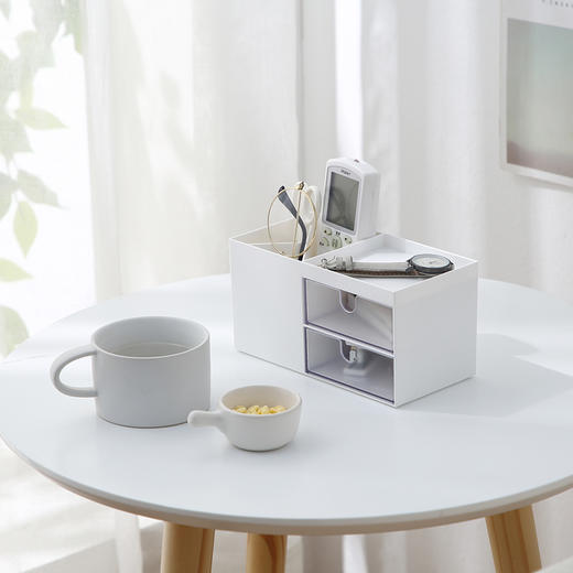 物鸣创意文具摆件收纳盒时尚桌面北欧笔架办公笔桶可爱女ins简约 商品图3