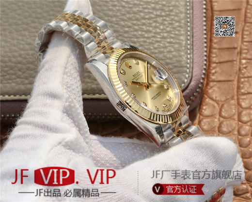 DJ劳力士126333 Date Just   腕表间黄金五珠带，41MM经典蚝式恒动日志型，41腕表系列中的超级副本，904L不锈钢完美还原劳力士Date Just色泽 商品图5