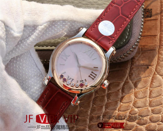 YF萧邦30周年特别款。女士腕表，皮表带，自动机械机芯，透底 商品图2