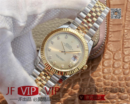 DJ劳力士126333 Date Just   腕表间黄金五珠带，41MM经典蚝式恒动日志型，41腕表系列中的超级副本，904L不锈钢完美还原劳力士Date Just色泽 商品图3