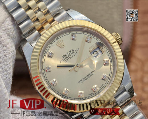 DJ劳力士126333 Date Just   腕表间黄金五珠带，41MM经典蚝式恒动日志型，41腕表系列中的超级副本，904L不锈钢完美还原劳力士Date Just色泽 商品图4