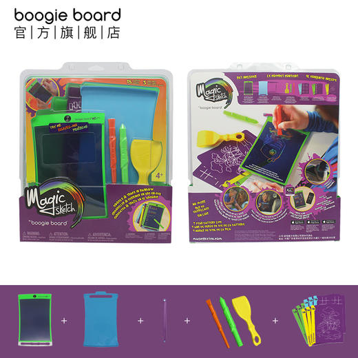 boogie board彩色液晶手写板儿童临摹手绘板透明电子boogie写字板 商品图3