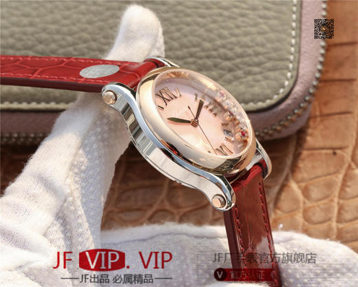 YF萧邦30周年特别款。女士腕表，皮表带，自动机械机芯，透底 商品图4