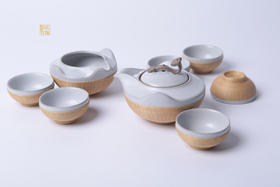 《八头月白汝窑》系列茶具