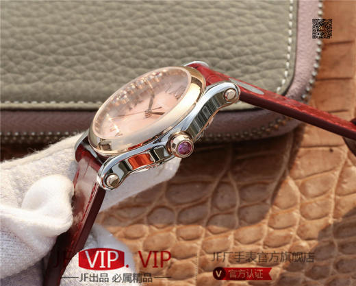 YF萧邦30周年特别款。女士腕表，皮表带，自动机械机芯，透底 商品图5