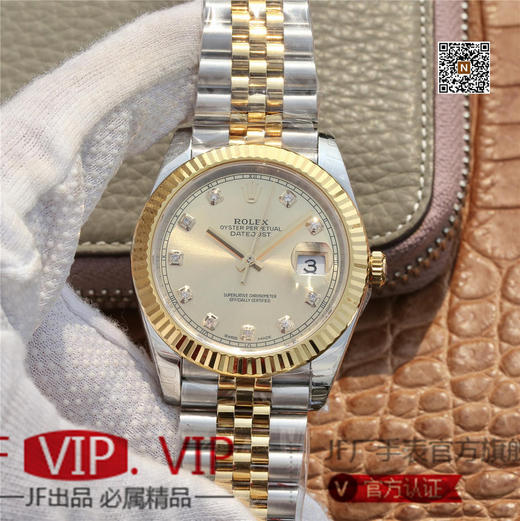 DJ劳力士126333 Date Just   腕表间黄金五珠带，41MM经典蚝式恒动日志型，41腕表系列中的超级副本，904L不锈钢完美还原劳力士Date Just色泽 商品图1