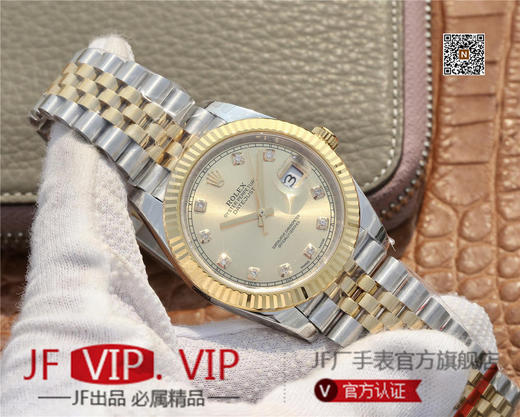 DJ劳力士126333 Date Just   腕表间黄金五珠带，41MM经典蚝式恒动日志型，41腕表系列中的超级副本，904L不锈钢完美还原劳力士Date Just色泽 商品图2