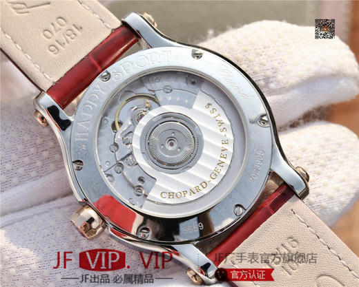 YF萧邦30周年特别款。女士腕表，皮表带，自动机械机芯，透底 商品图6