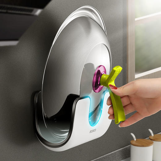 【极简创意 节约空间】免打孔锅盖架菜板砧板架 厨房收纳置物架 商品图1