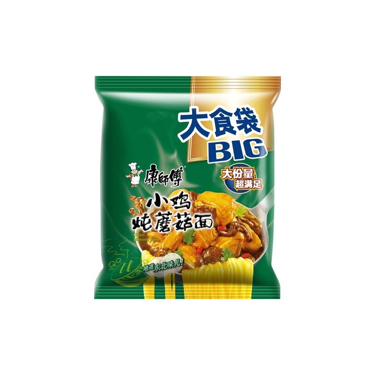 康师傅大食袋小鸡蘑菇面