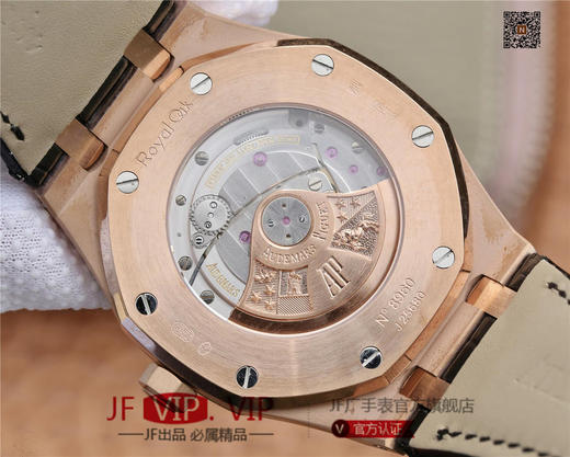 OM爱彼皇家橡树15400系列 原版1-1开模。男士腕表，皮表带，自动机械机芯，透底。 商品图6