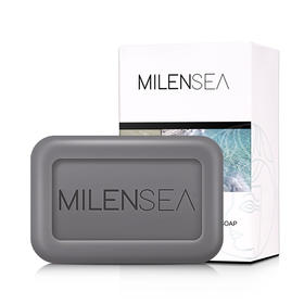 Milensea米蓝晞以色列死海天然黑泥深层清洁卸妆洁面沐浴皂男女125g 7290014610682