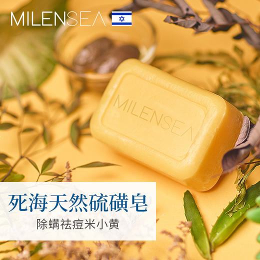 MILENSEA死海硫磺皂面部除螨虫全身背部祛痘洗脸洁面去除螨虫香肥125g 7290014610842 商品图3