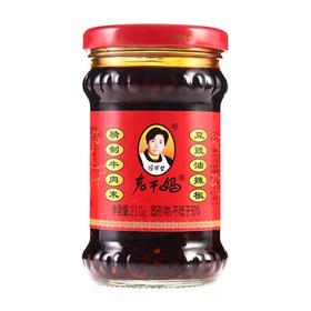 [亚欧超市]老干妈精制牛肉末油辣椒210g