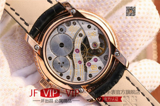 百达翡丽复杂功能系列4968女士手表。海鸥克隆组装215 PS LU手动机械机芯,33.3毫米直径，镶嵌施华洛世奇钻。 商品图6