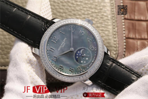 百达翡丽复杂功能系列4968女士手表。海鸥克隆组装215 PS LU手动机械机芯,33.3毫米直径，镶嵌施华洛世奇钻 商品图1