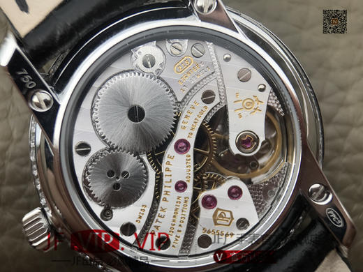 KG百达翡丽复杂功能系列4968女士手表。海鸥克隆组装215 PS LU手动机械机芯，镶嵌施华洛世奇钻。 商品图11