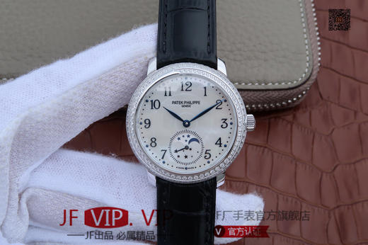 KG百达翡丽复杂功能系列4968女士手表。海鸥克隆组装215 PS LU手动机械机芯，镶嵌施华洛世奇钻。 商品图0