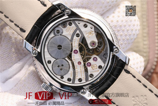 百达翡丽复杂功能系列4968女士手表。海鸥克隆组装215 PS LU手动机械机芯,33.3毫米直径，镶嵌施华洛世奇钻 商品图6