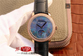 百达翡丽复杂功能系列4968女士手表。海鸥克隆组装215 PS LU手动机械机芯,33.3毫米直径，镶嵌施华洛世奇钻。