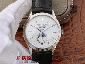 KM百达翡丽 复杂功能计时5396系列 全新开模V2版本上新！男士腕表，皮表带，自动机械机芯，透底