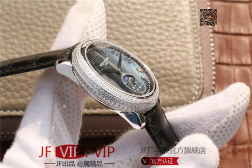 百达翡丽复杂功能系列4968女士手表。海鸥克隆组装215 PS LU手动机械机芯,33.3毫米直径，镶嵌施华洛世奇钻 商品图4