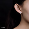 YLY-S925纯银和田玉精致简约小巧小众设计显瘦耳钉TZW 商品缩略图4