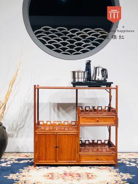 红桥红  家具严选  缅甸花梨(大果紫檀） 【茶水架】