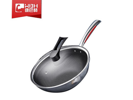 德国康巴赫 二代 三代不锈钢无油烟无涂层不粘锅 商品图0