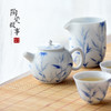 茶具套组-陶瓷手绘蓝竹壶套装 商品缩略图2