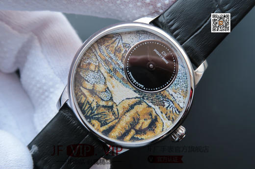 TW雅克德罗【女神】腕表 表里如一 独具匠心！烧钢蓝指针，电白金手工镶钻，玫瑰金镶钻！直径33mm厚度：10mm 商品图1