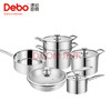 Debo 德铂瓦尔登堡双层蒸锅汤锅奶锅炒锅煎锅深锅刀具不锈钢厨具11件套餐明火电磁炉通用 商品缩略图2