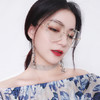 网红街拍链条墨镜女2019新款韩版潮近视防紫外线太阳眼镜平光镜女 商品缩略图7