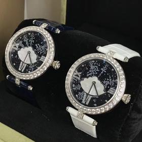 新款  Vca梵克雅宝•许愿 全年12次流星雨绘于表盘 十二星座系列 Lady Arpels Heures Filantes腕表