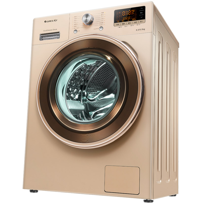 格力洗衣机 xqg80-dwb1401ab1 "净静"洗干一体机 (奢华金)