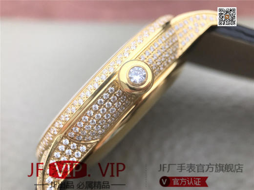 N雅克德罗大秒针系列亅亅J014013226腕表! 烧钢蓝指针 镀18k黄金镶钻！ 贝壳表盘搭配白色钻石 42毫米直径,男士 表壳厚度： 12毫米 商品图9